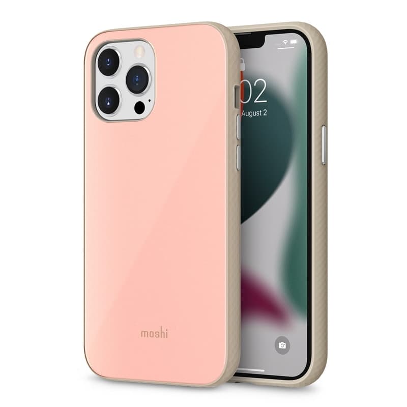 Moshi iGlaze - Premium Hybrid Case for iPhone 13 Pro Max (SnapTo system) (Dahlia Pink) - 3