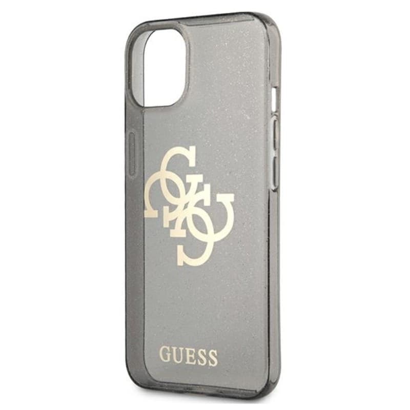Guess Glitter 4G Big Logo - Case for iPhone 13 mini (Black) - 14