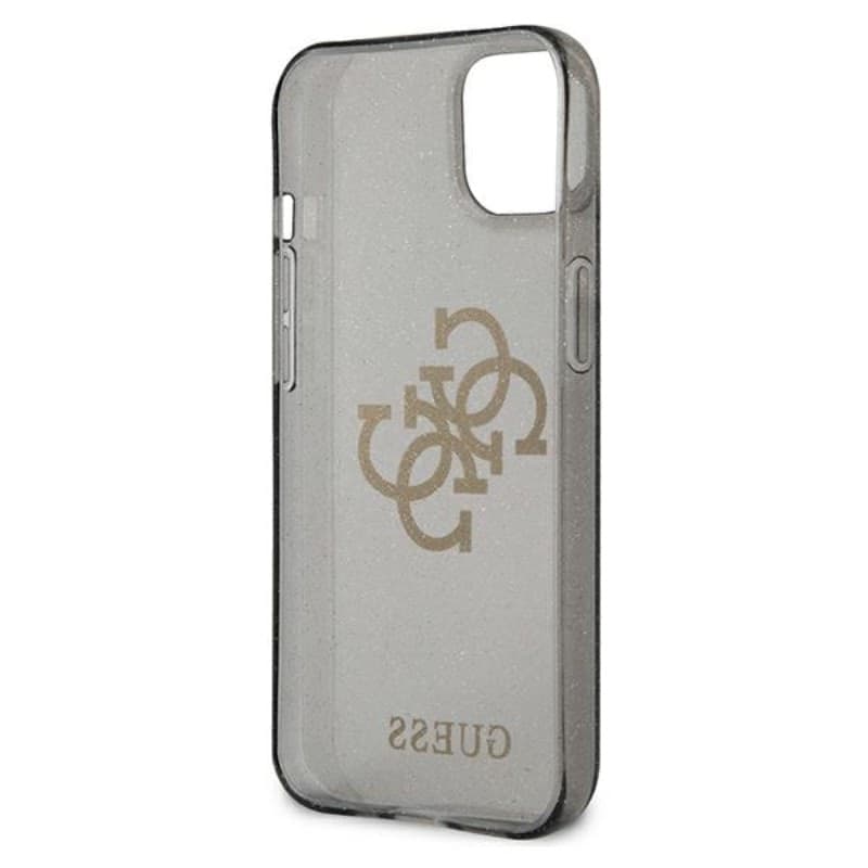 Guess Glitter 4G Big Logo - Case for iPhone 13 mini (Black) - 15