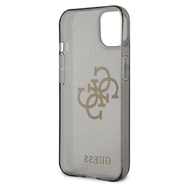 Guess Glitter 4G Big Logo - Case for iPhone 13 mini (Black) - 7