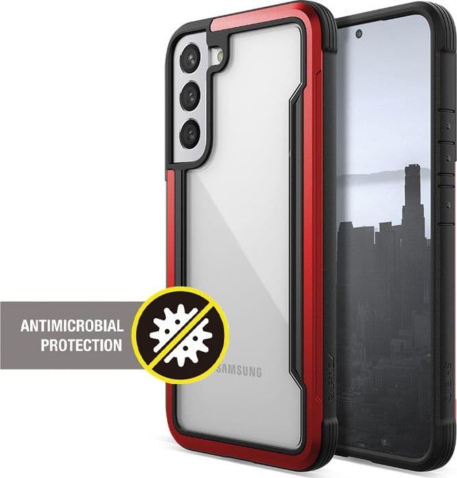 X-Doria Raptic Shield Pro - Case for Samsung Galaxy S22+ 5G (Antimicrobial Protection) (Red) - 8