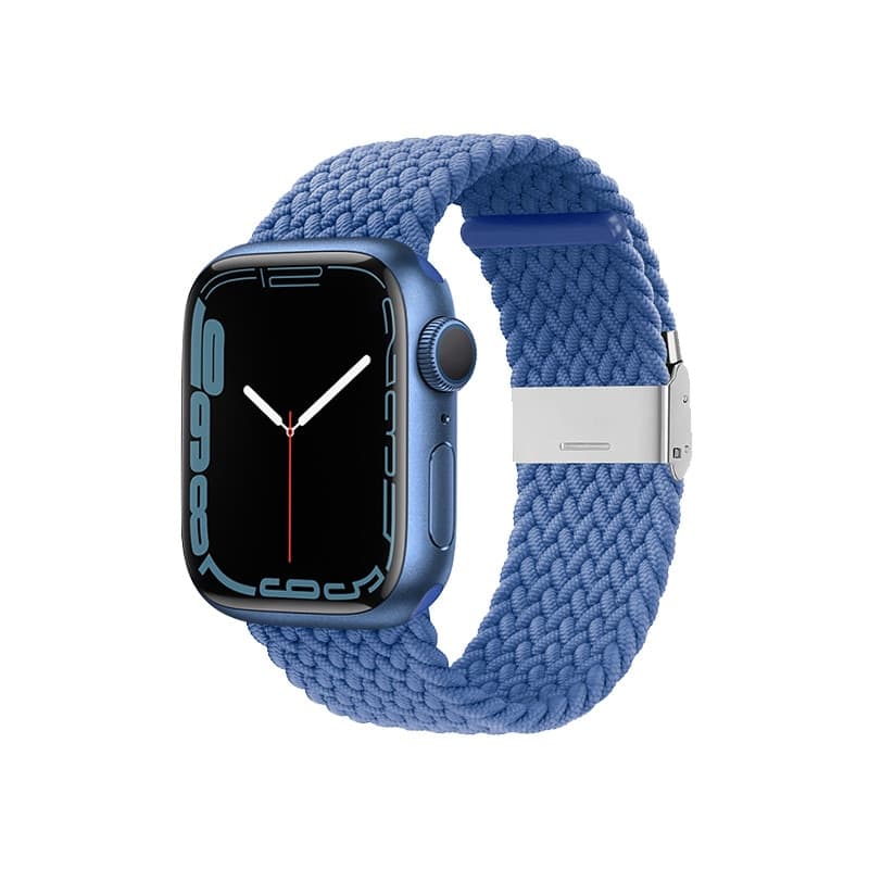 Crong Wave Band – Cinturino intrecciato per Apple Watch 38/40/41/42 mm (blu)
