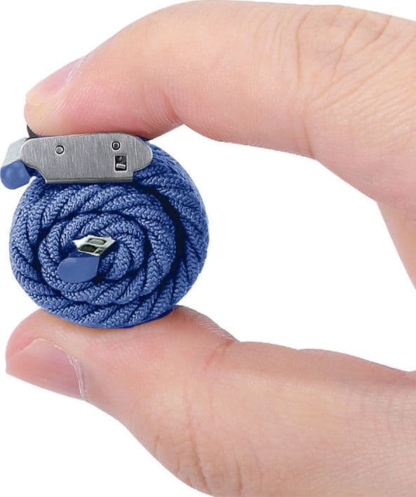 Crong Wave Band – Cinturino intrecciato per Apple Watch 38/40/41/42 mm (blu) - 6
