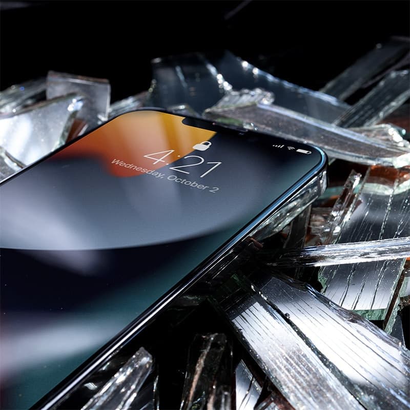 Crong 7D Nano Flexible Glass - Vetro ibrido 9H infrangibile per l'intero schermo dell'iPhone 13 mini - 7