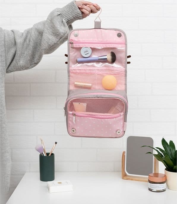 Pusheen - Collezione Foodie, grande borsa da viaggio per cosmetici con passante per appendere - 14