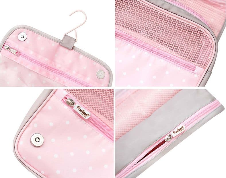 Pusheen - Collezione Foodie, grande borsa da viaggio per cosmetici con passante per appendere - 3