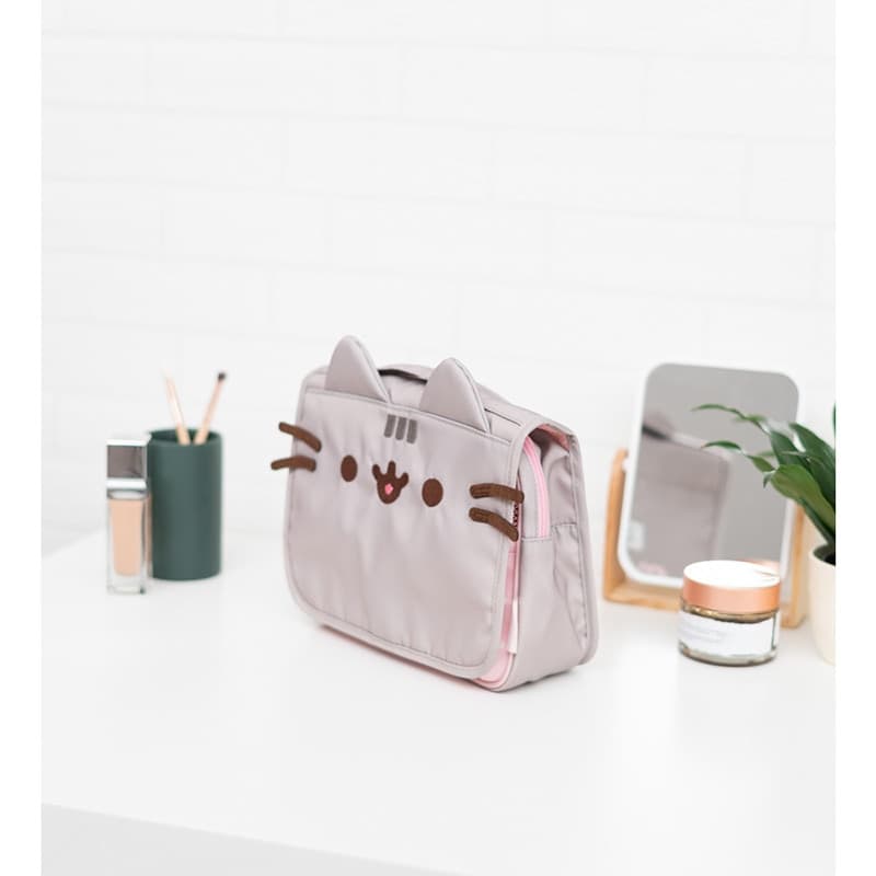 Pusheen - Collezione Foodie, grande borsa da viaggio per cosmetici con passante per appendere - 4