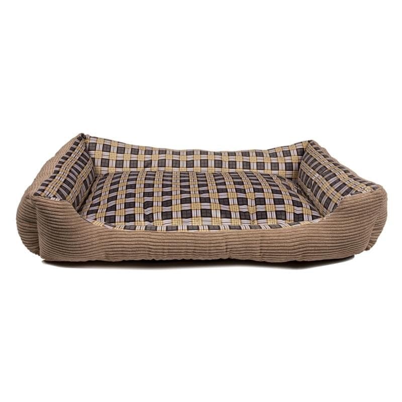 Soft bed sofa for a dog 90 x 70 x 20 cm, size XL (beige) - 4