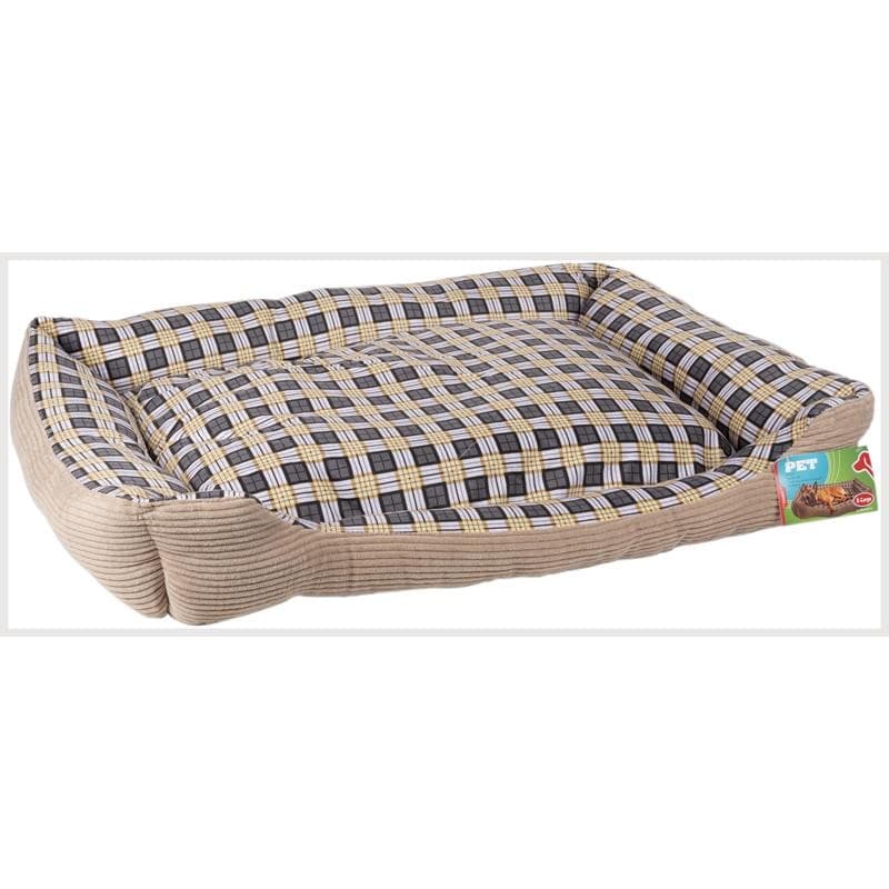 Soft bed sofa for a dog 90 x 70 x 20 cm, size XL (beige) - 5