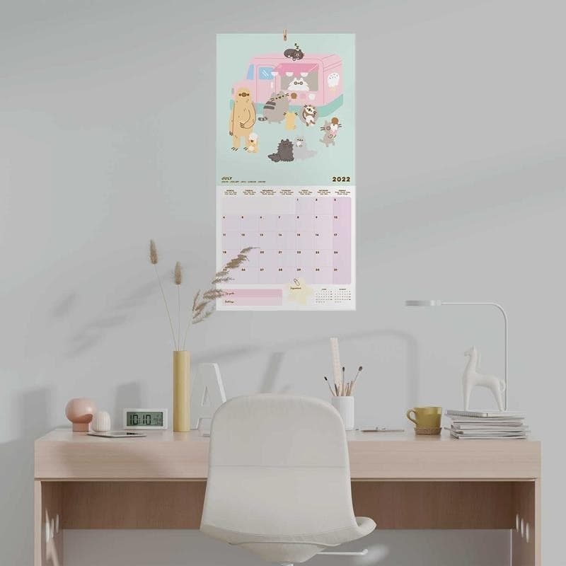 Pusheen - Calendario da parete 2022 della collezione Foodie 30 x 30 cm - 6