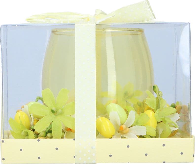 Arti Casa - Candle in Glass Easter 11 cm (Yellow)