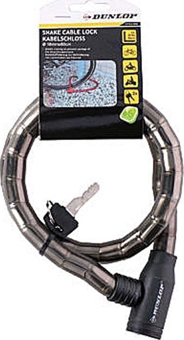 Dunlop anti-theft bicycle key lock (black) - 4