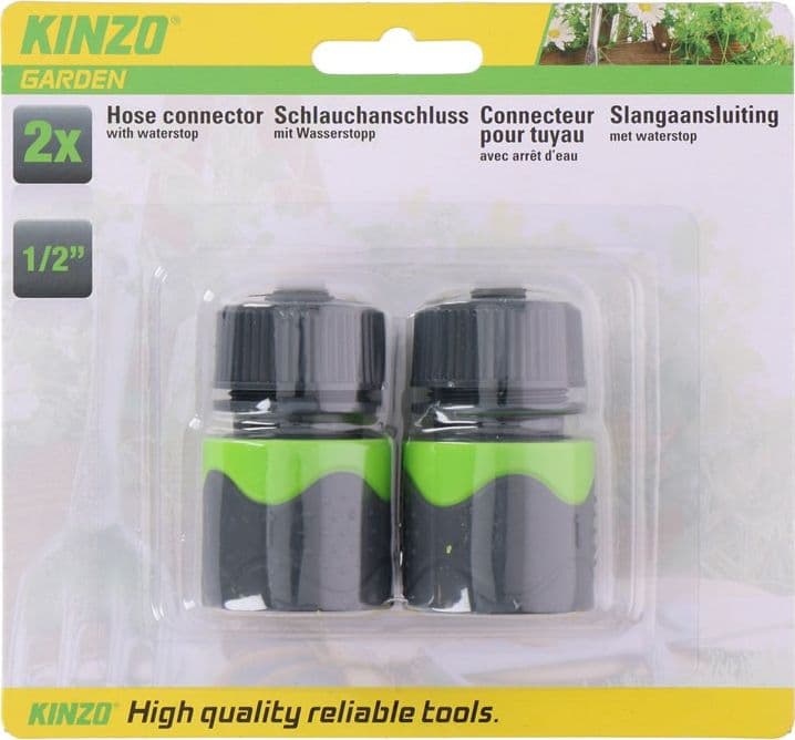 Kinzo - 1/2 "Garden Hose Connector Set (2 pcs.) - 4