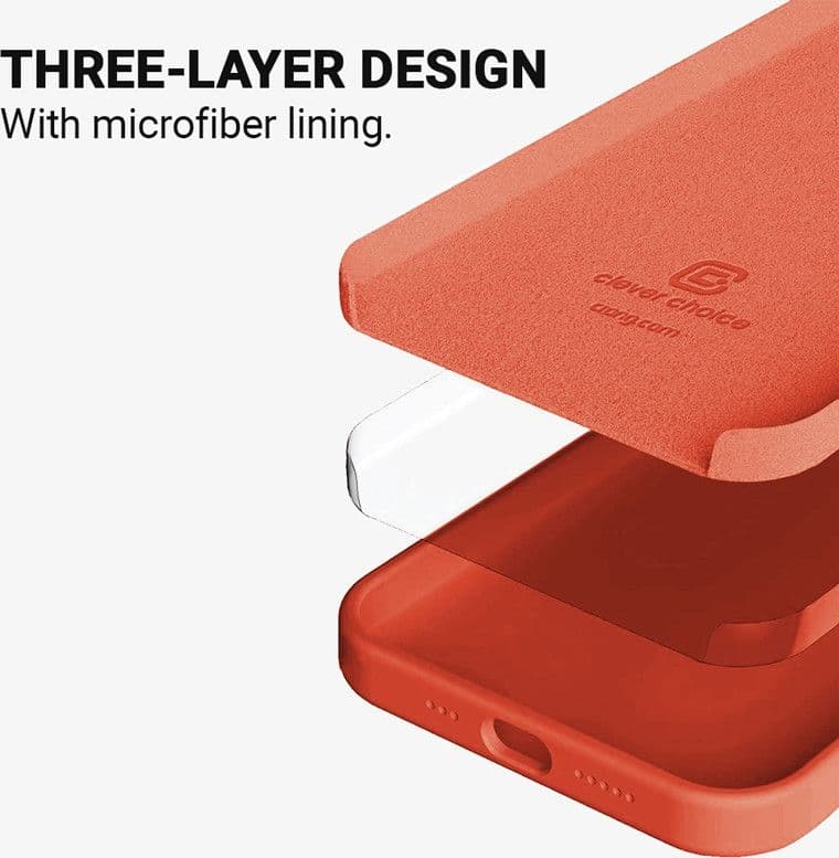 Crong Color Cover - Custodia per iPhone 13 Pro (Corallo) - 4