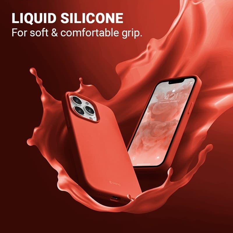 Crong Color Cover - Custodia per iPhone 13 Pro (Corallo) - 10