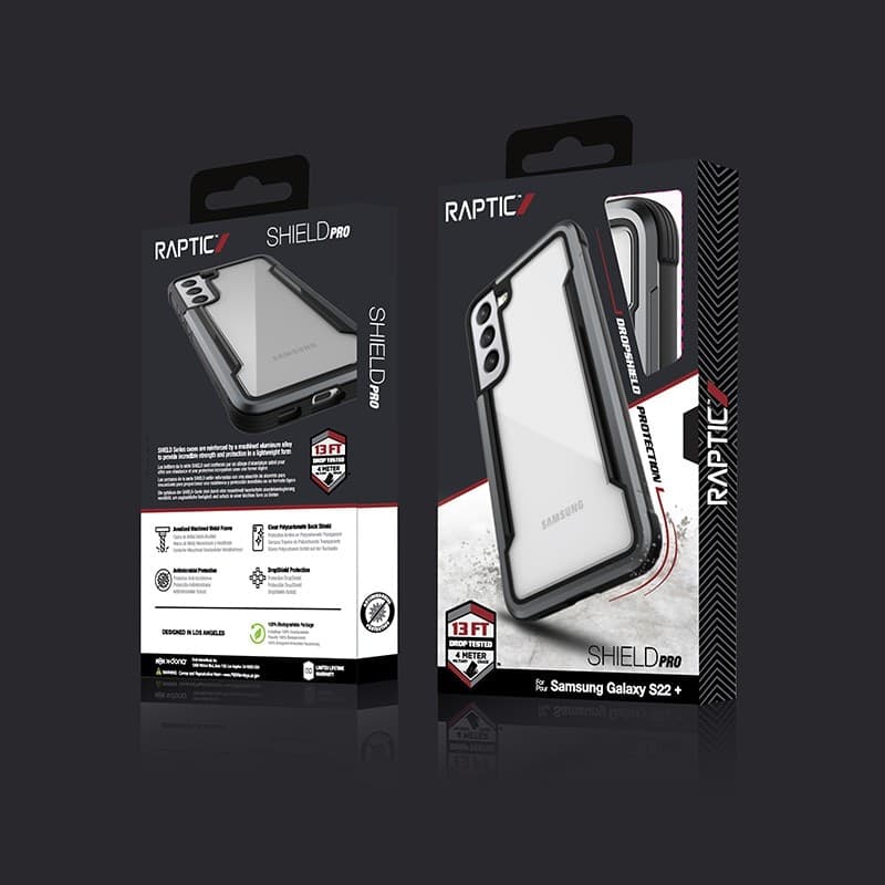 X-Doria Raptic Shield Pro - Case for Samsung Galaxy S22+ 5G (Antimicrobial Protection) (Black) - 14