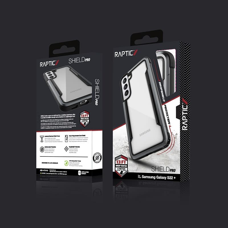 X-Doria Raptic Shield Pro - Case for Samsung Galaxy S22+ 5G (Antimicrobial Protection) (Black) - 7