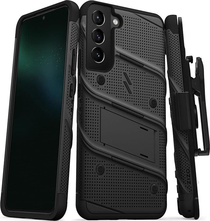 ZIZO BOLT Bundle Samsung Galaxy S22+ Case - Black & Black - 6