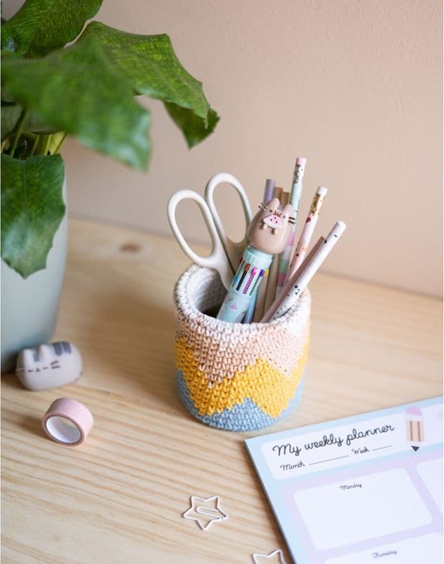 Pusheen - Penna a sfera automatica a 10 colori con personaggio 3D della collezione Foodie - 6
