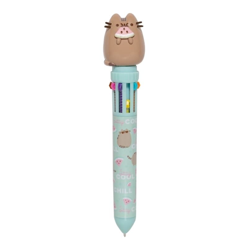 Pusheen - Penna a sfera automatica a 10 colori con personaggio 3D della collezione Foodie - 7