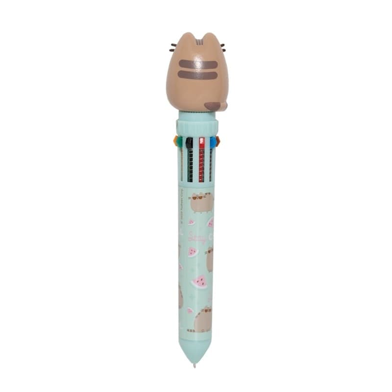 Pusheen - Penna a sfera automatica a 10 colori con personaggio 3D della collezione Foodie - 8