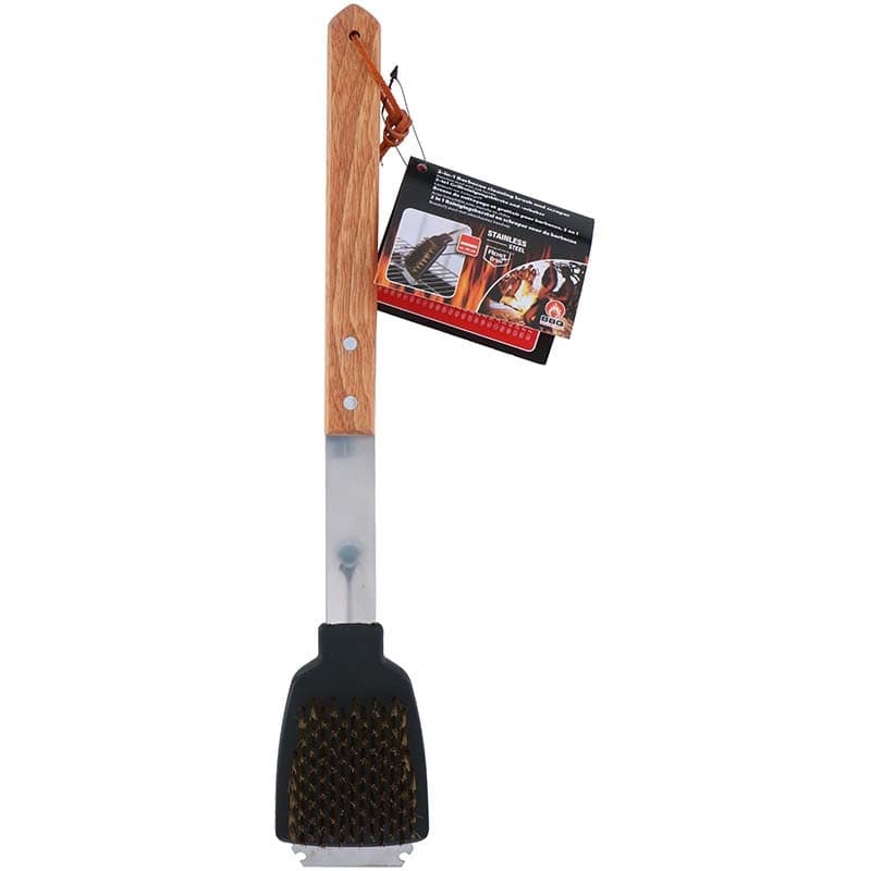 BBQ - grill cleaning brush 2 in 1 brush plus scraper - 2