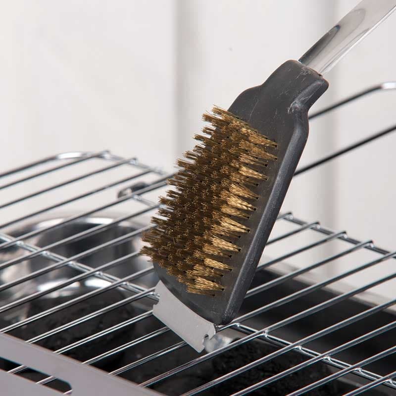 BBQ - grill cleaning brush 2 in 1 brush plus scraper - 4