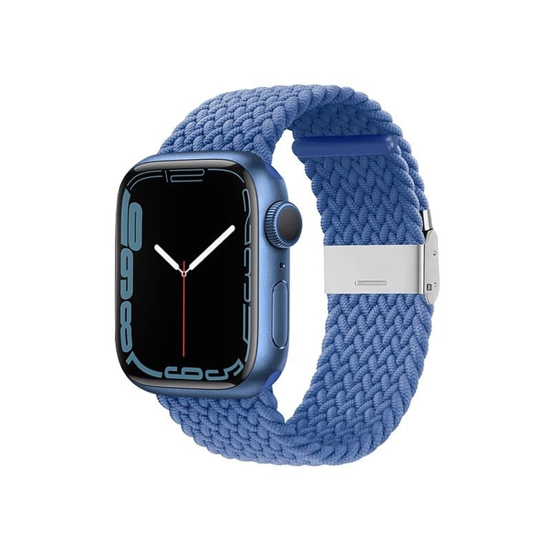 Cinturino Crong Wave – Cinturino intrecciato per Apple Watch 44/45/46/49 mm (blu) - 14