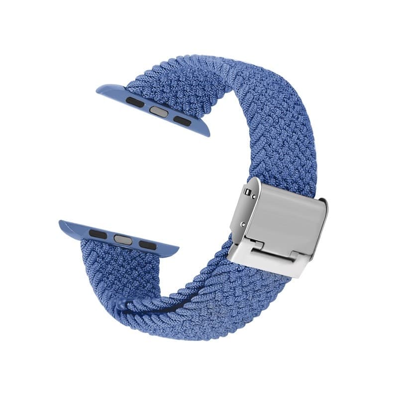 Cinturino Crong Wave – Cinturino intrecciato per Apple Watch 44/45/46/49 mm (blu) - 18