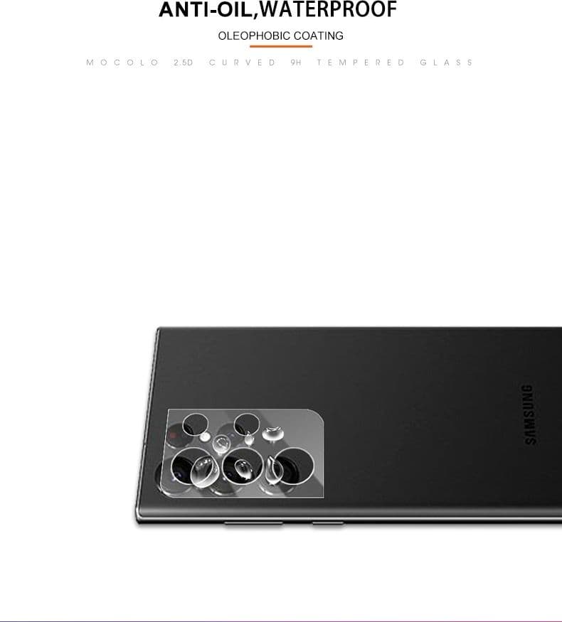 Mocolo Silk Camera Lens Glass - Protective Glass for Samsung Galaxy S22 Ultra camera lens - 16