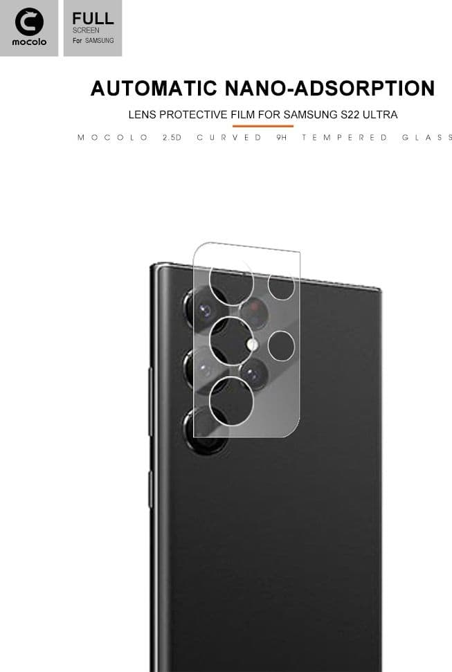 Mocolo Silk Camera Lens Glass - Protective Glass for Samsung Galaxy S22 Ultra camera lens - 17