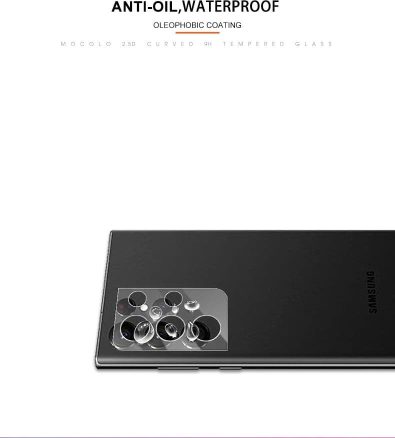 Mocolo Silk Camera Lens Glass - Protective Glass for Samsung Galaxy S22 Ultra camera lens - 6