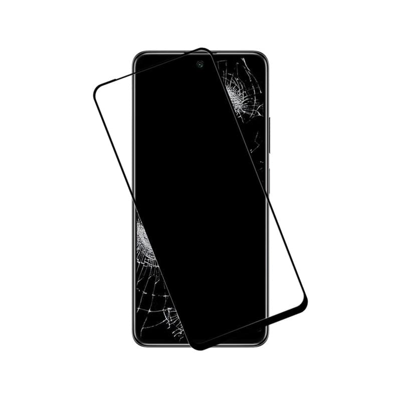 Crong 7D Nano Flexible Glass - Vetro ibrido infrangibile 9H per Xiaomi POCO M4 Pro 5G a schermo intero - 2