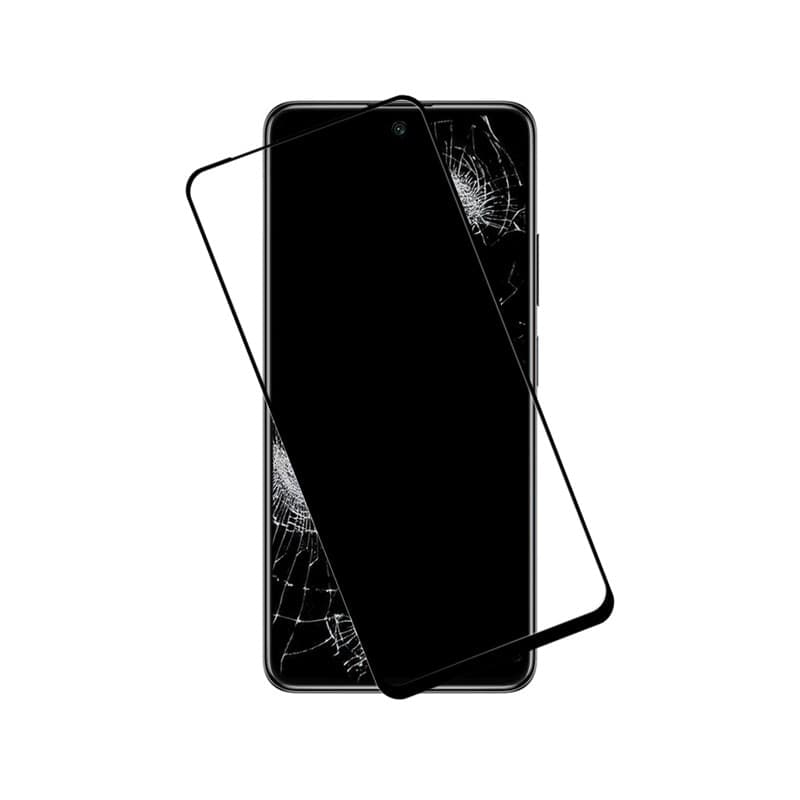 Crong 7D Nano Flexible Glass - Vetro ibrido infrangibile 9H per Xiaomi POCO M4 Pro 5G a schermo intero - 8