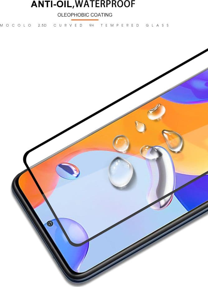 Mocolo 2.5D Full Glue Glass - Protective Glass for Xiaomi Redmi Note 11 Pro / Note 11 Pro Plus - 8