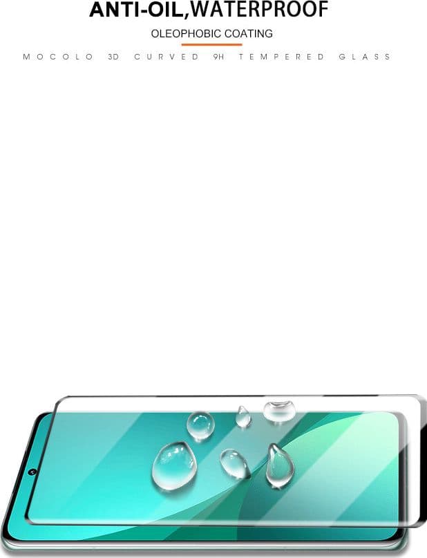 Mocolo 3D 9H Full Glue - Full screen protection glass for Xiaomi 12 Pro (Black) - 8