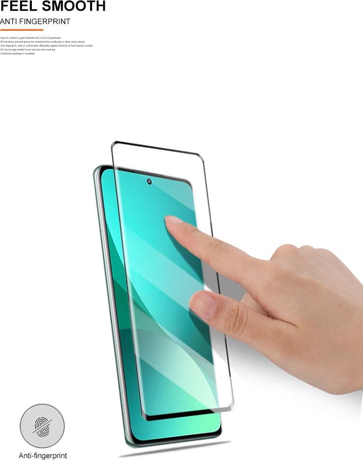 Mocolo 3D 9H Full Glue - Full screen protection glass for Xiaomi 12 Pro (Black) - 10