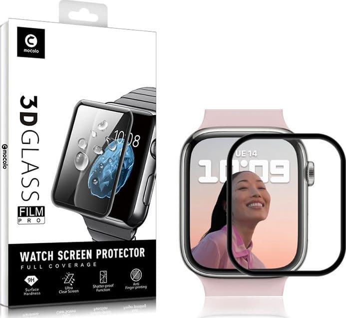 Mocolo 3D Glass Full Glue - Protective Glass for Apple Watch 7/8 41 mm screen - 11