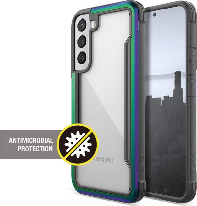 X-Doria Raptic Shield Pro - Case for Samsung Galaxy S22+ 5G (Antimicrobial Protection) (Iridescent) - 8