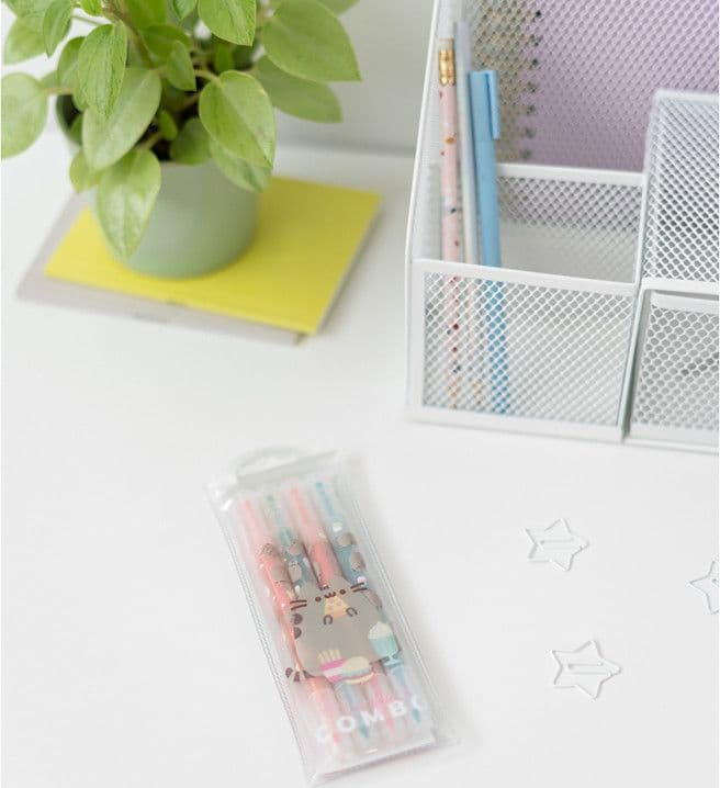 Pusheen - Collezione Foodie, pennarelli/penne bifacciali, set da 4 - 6
