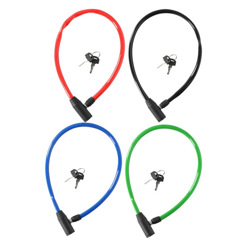 Dunlop - Cable, anti-theft bicycle lock (red) - 3