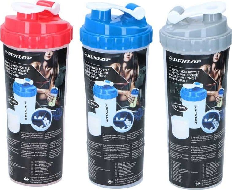 Dunlop - Sports shaker bottle with convenient closure 550 ml - 4