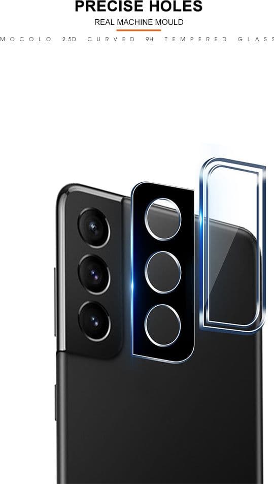 Mocolo Silk Camera Lens Glass - Protective Glass for Samsung Galaxy S22 / S22+ camera lens - 7
