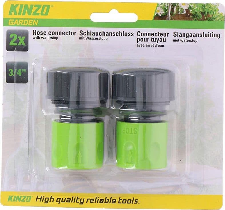 Kinzo - 3/4 "garden hose connector 2 pcs. - 3
