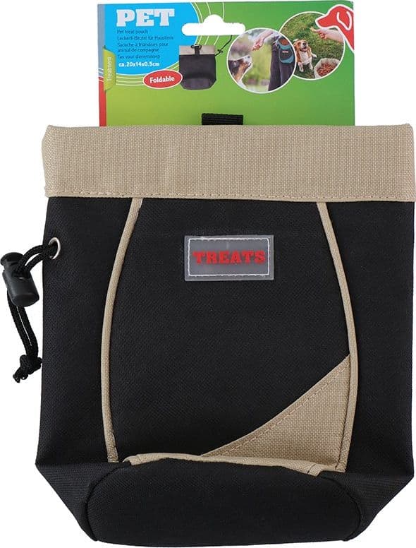 Foldable Treat Pouch for Pets (Brown) - 5