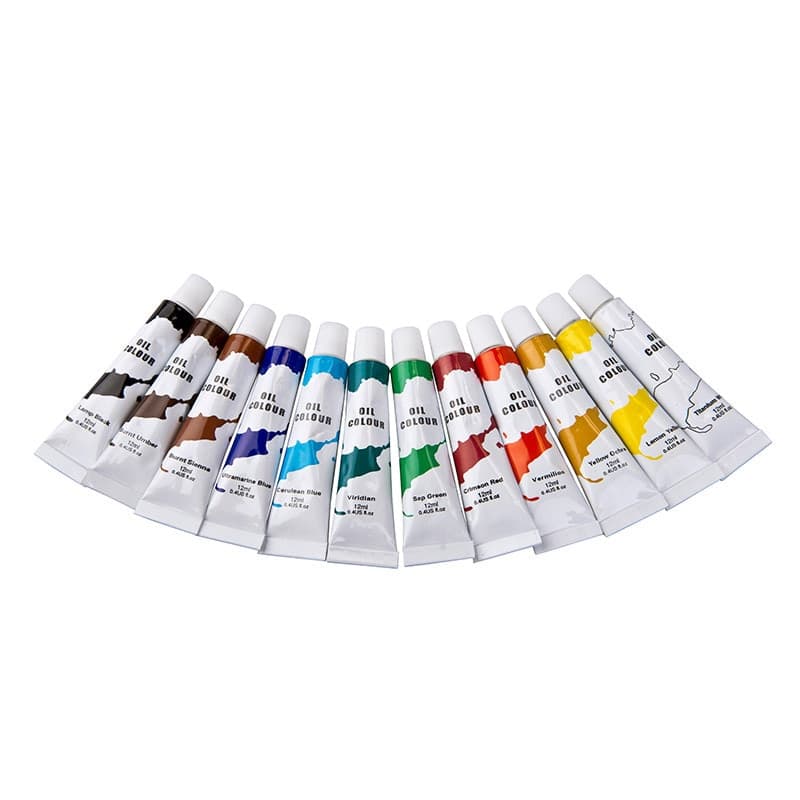 Oil paints in 12 ml tubes of 12 colors - 2