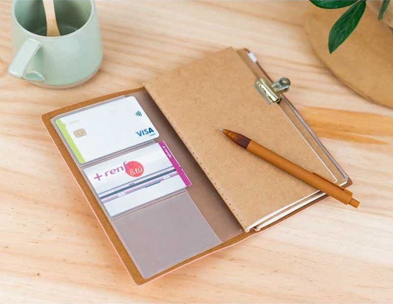 Pusheen – Quaderno da viaggio in pelle B6 (rosa) - 12