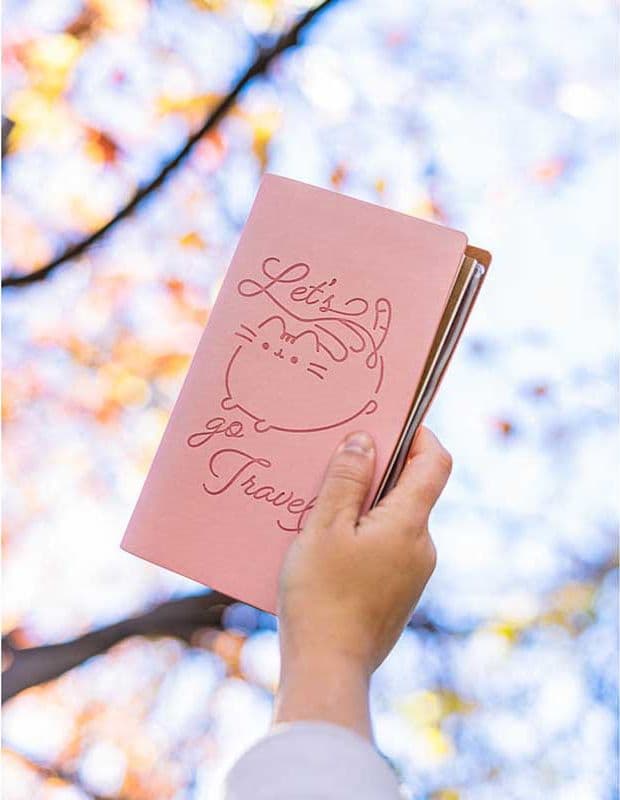 Pusheen – Quaderno da viaggio in pelle B6 (rosa) - 6