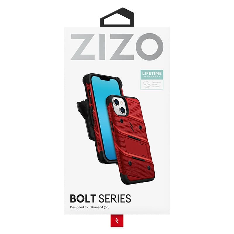 ZIZO BOLT Series - Case for iPhone 14 (Red) - 7