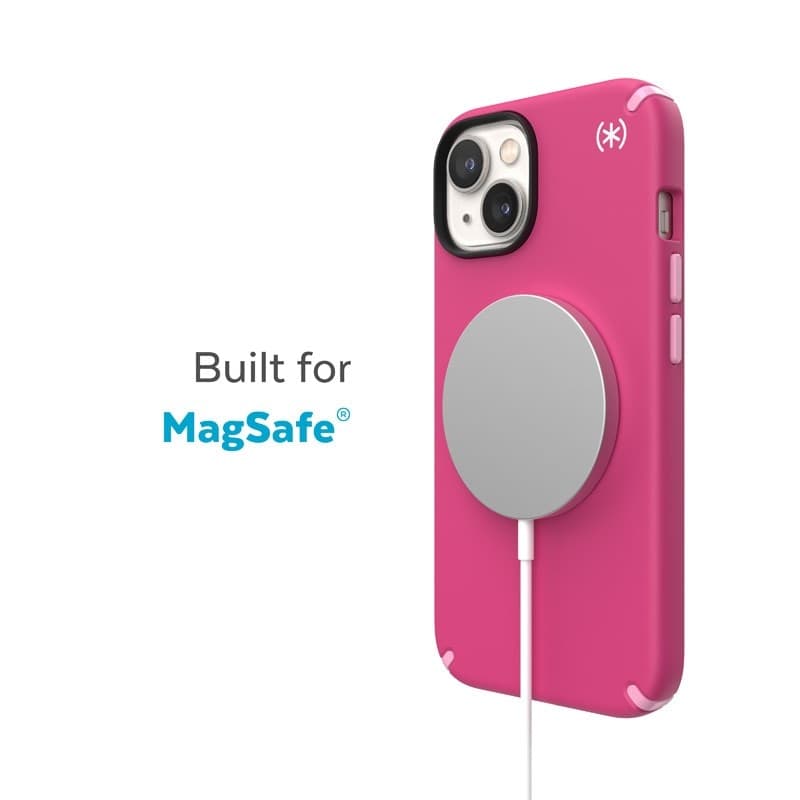 Speck Presidio2 Pro + MagSafe - Case for iPhone 15 Plus / 14 Plus with MICROBAN coating (Digitalpink / Blossompink / White) - 11